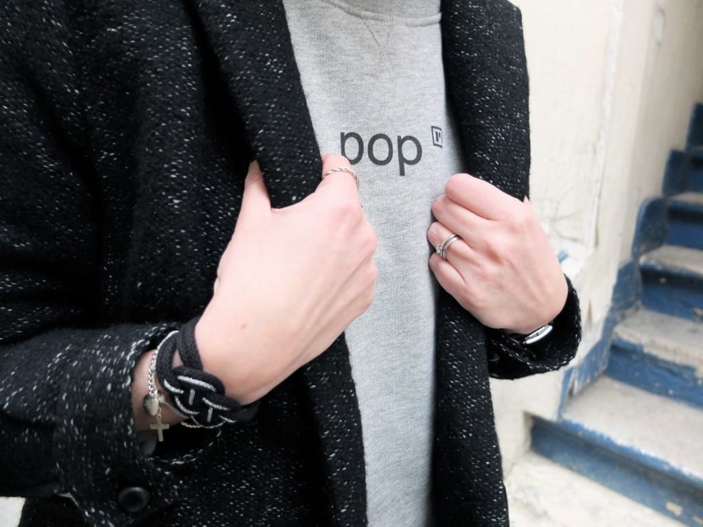 sweat pop et bijoux