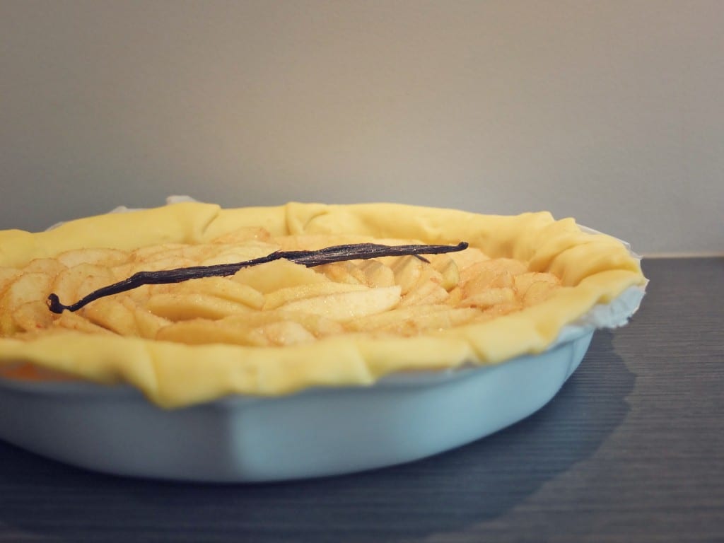 Tarte aux pommes avant cuisson